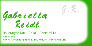 gabriella reidl business card